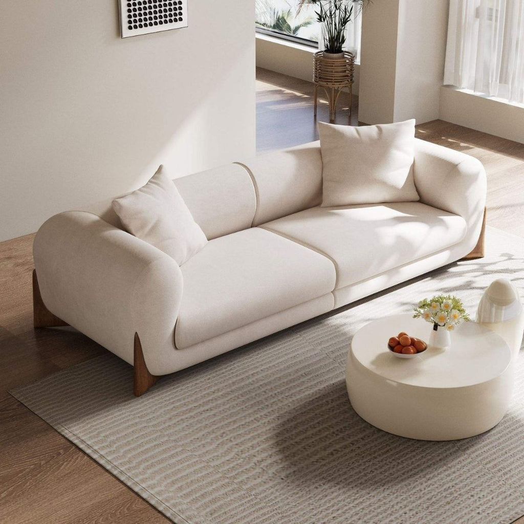 Stella - Elegant bouclényansad designsoffa