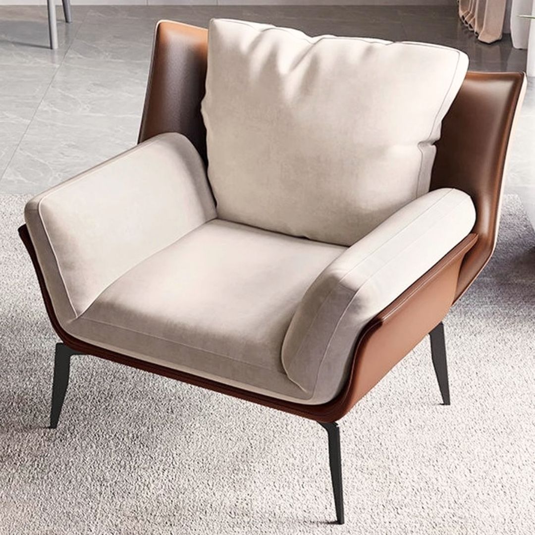Clara - Modern designfåtölj i två material
